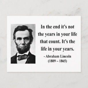 Postal Abraham Lincoln Cita 2b
