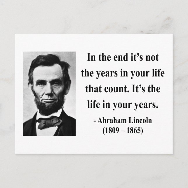 Postal Abraham Lincoln Cita 2b (Anverso)