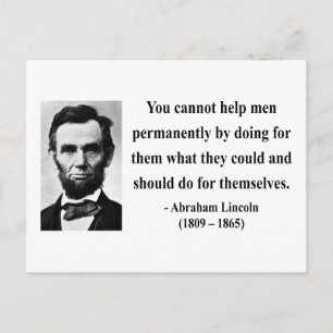 Postal Abraham Lincoln Cita 4b