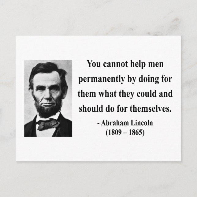 Postal Abraham Lincoln Cita 4b (Anverso)