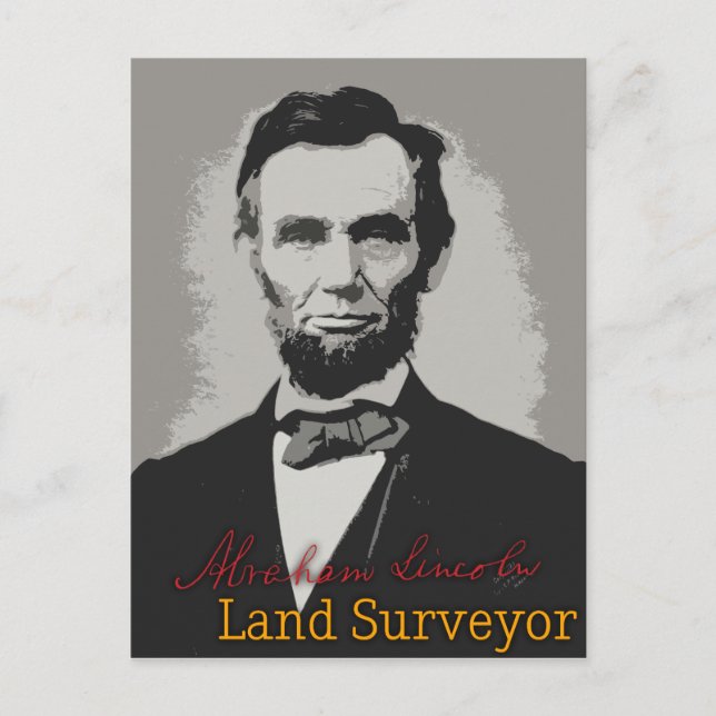 Postal Abraham Lincoln Land Surveyor (Anverso)