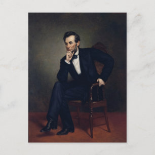 Postal Abraham Lincoln Portrait by George Healy