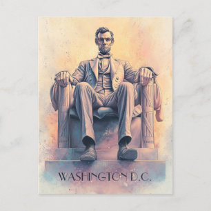 Postal Abraham Lincoln y Washington D.C. Travel