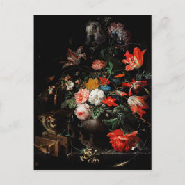 Postal Abraham Mignon El Bouquet Girado. Floral