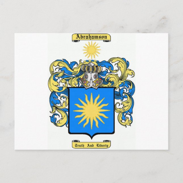 Postal Abrahamson (Anverso)