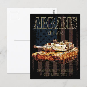 Postal Abrams M1A2 MBT Principal Banco de Batalla de los