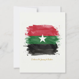 Postal "Abraza el Viaje a la Libertad.