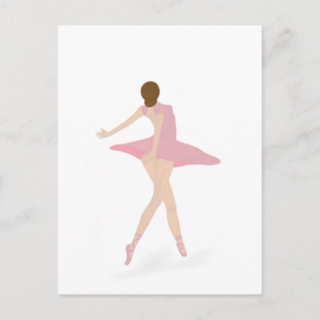 Postal ¡Abrázame cerca pequeña bailarina! (Anverso)
