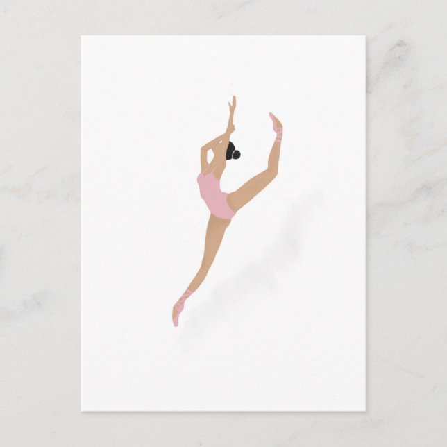 Postal Abrázame cerca pequeño bailarín! (Anverso)