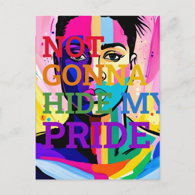 Postal Abrazando mi autenticidad (Anverso)