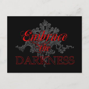 Postal Abrazar la oscuridad