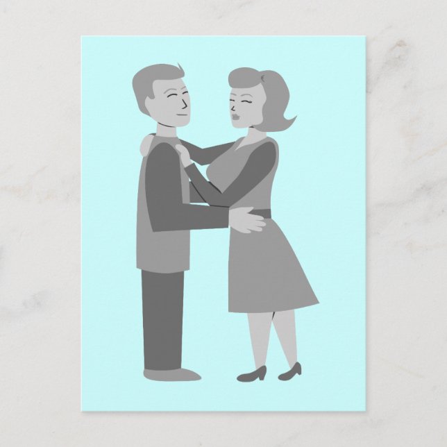 Postal Abrazo clásico (Anverso)