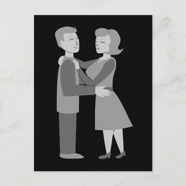 Postal Abrazo clásico (Anverso)