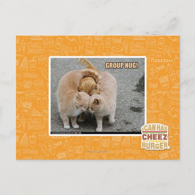 Postal abrazo de grupo (Anverso)