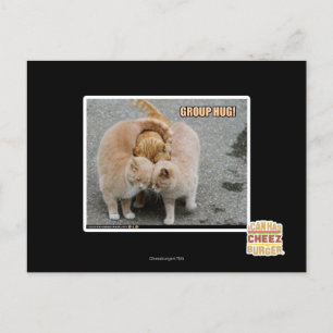 Postal abrazo de grupo