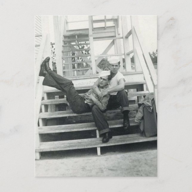 Postal Abrazo de marinero (Anverso)