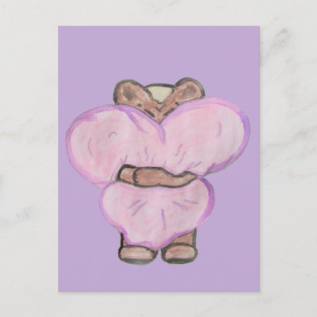 Postal Abrazo De Oso Grande. (Anverso)