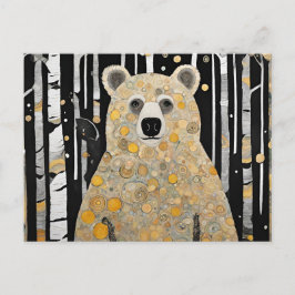 Postal Abrazo de oso lindo pensando en ti