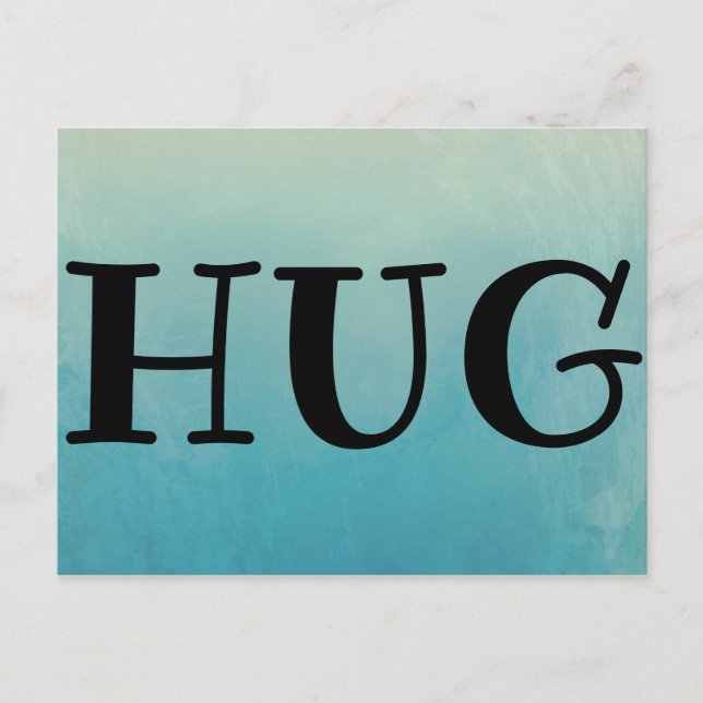 Postal abrazo de pedido de correo (Anverso)