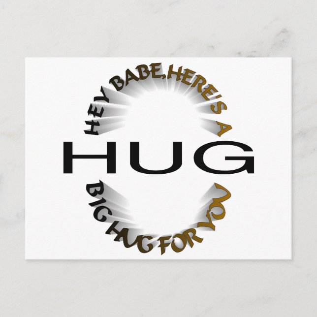 POSTAL ABRAZO FUERTE (Anverso)