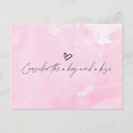 Postal Abrazo y beso