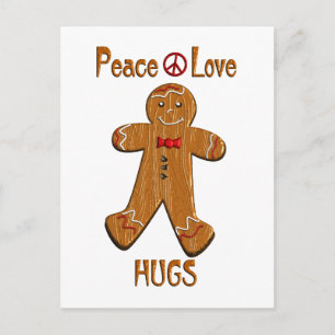 Postal Abrazos de amor por la paz