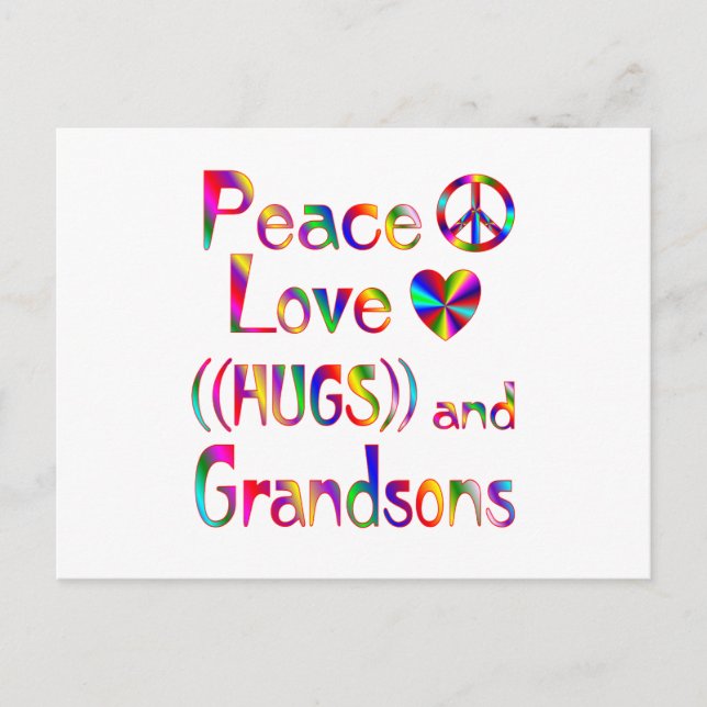 Postal Abrazos de nietos (Anverso)