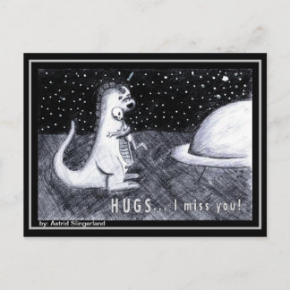 Postal ABRAZOS... Te echo de menos