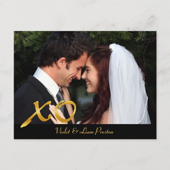 Postal Abrazos y besos gracias (Anverso)