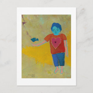 Postal Abriendo la única esperanza original del arte folc
