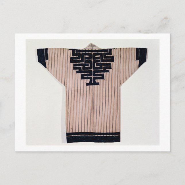 Postal Abrigo ainu, siglo XIX (Anverso)