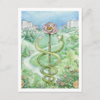 Abrigo blanco, mundo verde (postal)