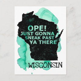 Postal Abrir Sneak Pasado Ya Hay Cita De Mapa De Wisconsi