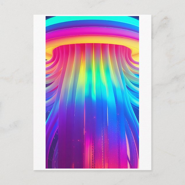 Postal Abrumado por una fuerza de diversidad tecnológica (Anverso)