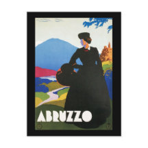 Abruzzo, Italia Poster de publicidad de viajes de 