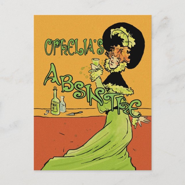 Postal Absinthe 1890 Style (Anverso)