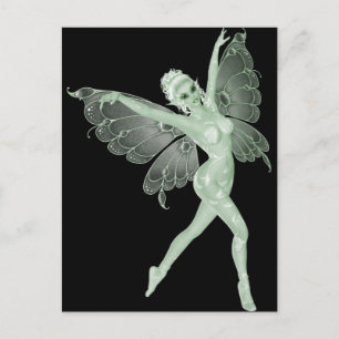 Postal Absinthe Art Signature Green Fairy 3B