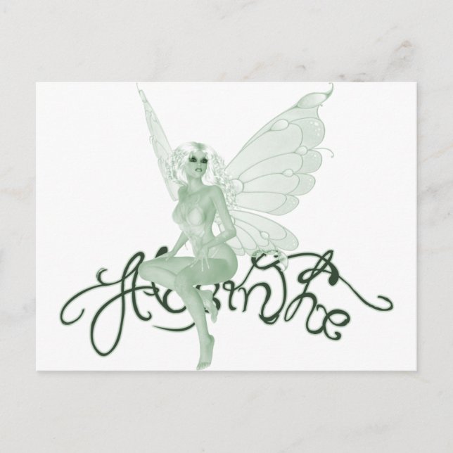 Postal Absinthe Art Signature Green Fairy - Absinthe (Anverso)