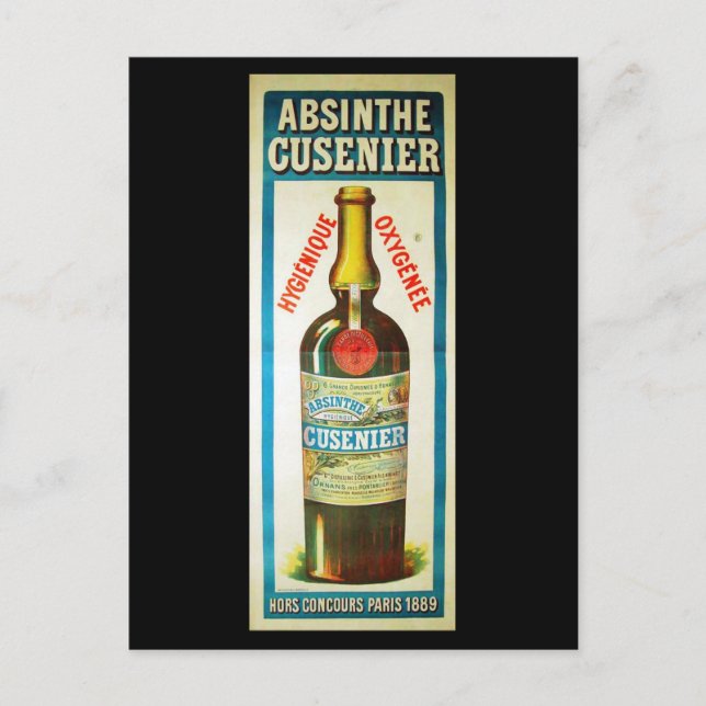 POSTAL ABSINTHE CUSENIER (Anverso)