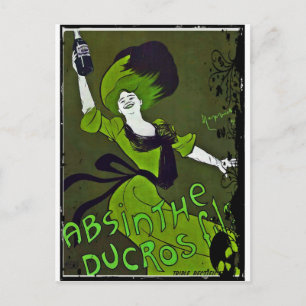 Postal Absinthe en verde