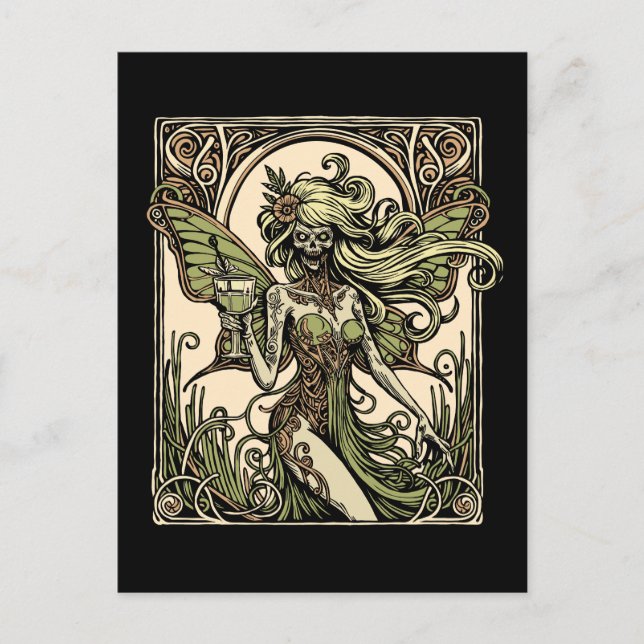Postal Absinthe Fairy (Anverso)
