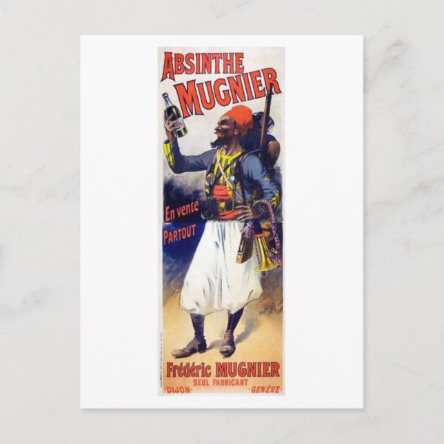 Postal Absinthe Mugnier (Anverso)