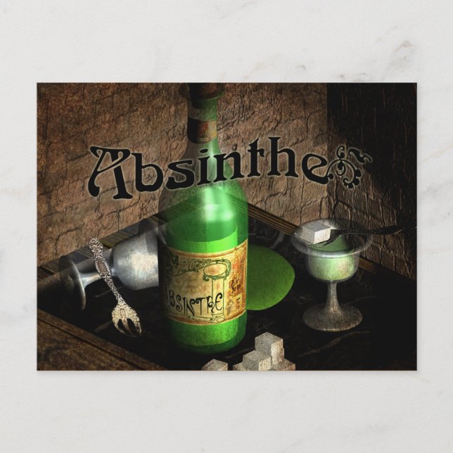 Postal Absinthe Tray Still Life (Anverso)