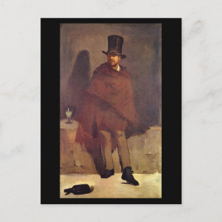 Postal Absinthtrinker Manet, Edouard