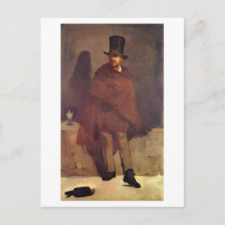 Postal Absinthtrinker Manet, Edouard