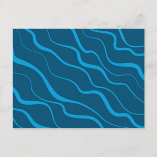 Postal Absorción de ondas azules, simples, modernas y fre