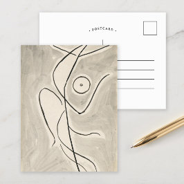 Postal Abstracción de la Danza | Abraham Walkowitz