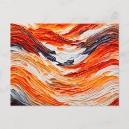 Postal Abstracción terrosa de la ola del Sahara