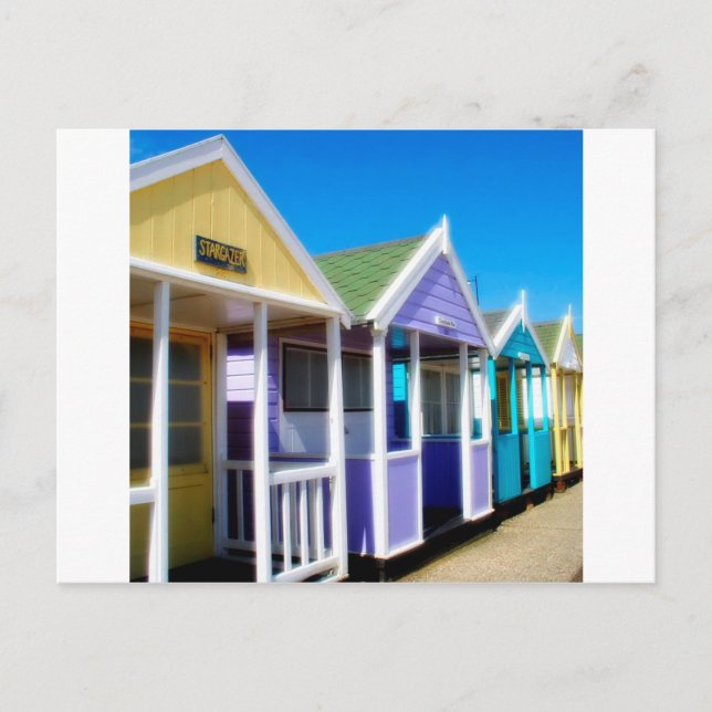 Postal Abstract Beach Huts (Anverso)