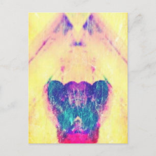 Postal Abstract Birdhouse Angel